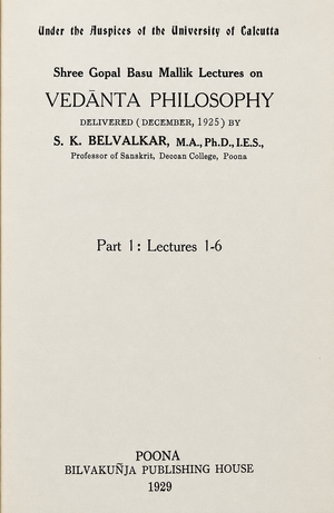 Vedānta Philosophy